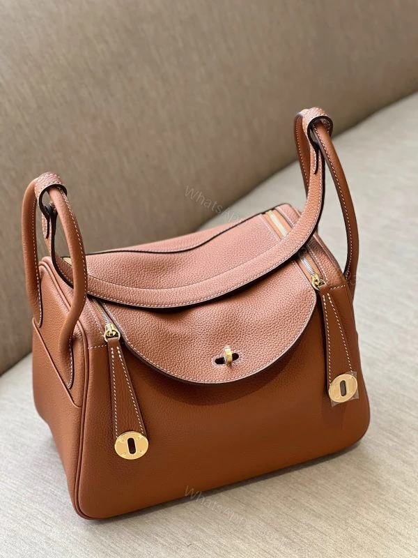 View 8 of Hermes Lindy 26 Brown Gold Hardware