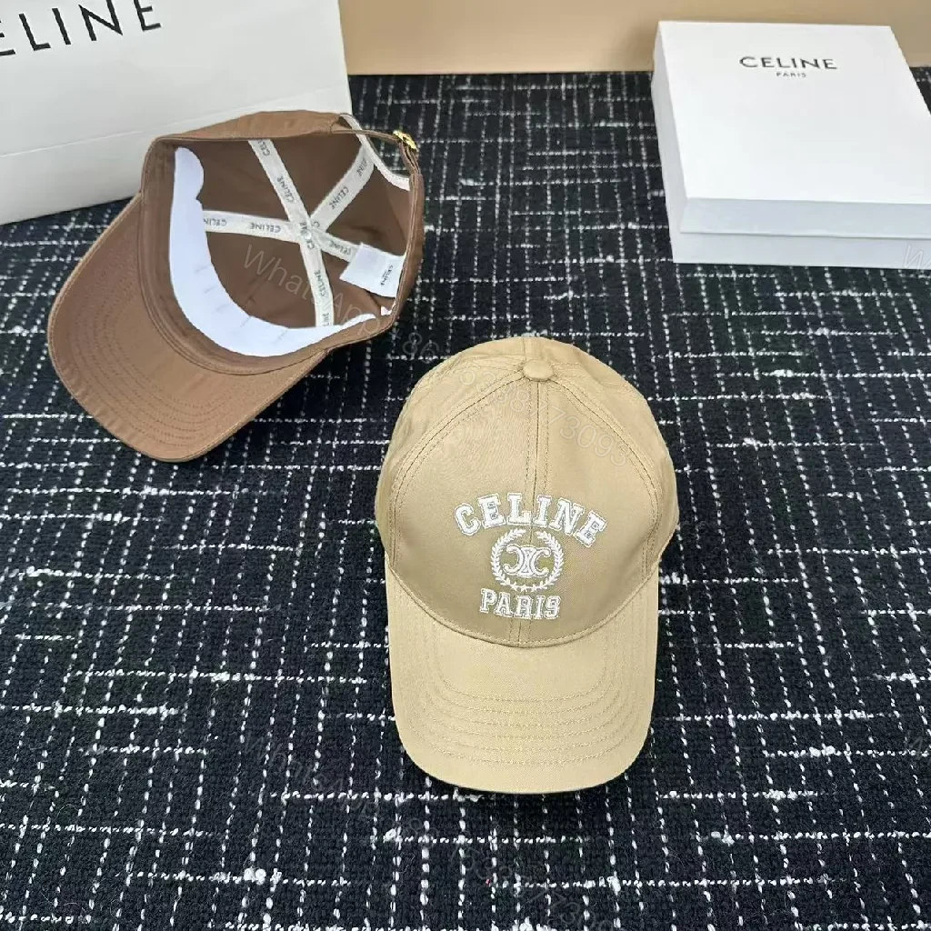 View 9 of Navy Cotton-Blend Structured Cap with Crest Embroidery
