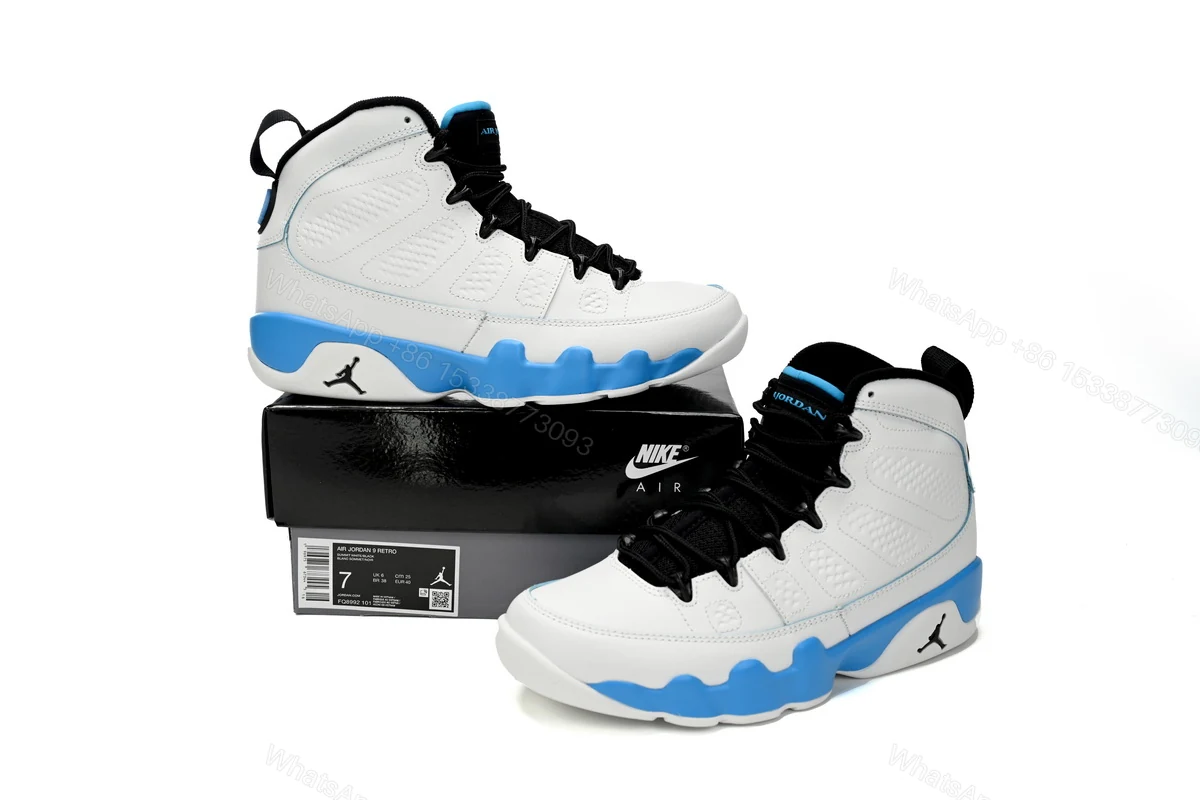 View 2 of Air Jordan 9 OG Powder Blue FQ8992-101