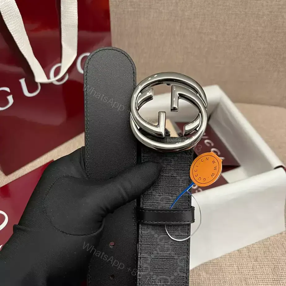 View 5 of GUCCI BELT WITH INTERLOCKING G BUCKLE 4CM – B104