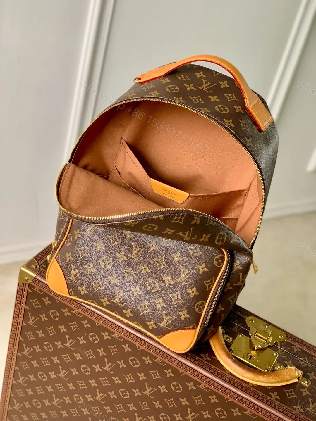 View 3 of Louis Vuitton Discovery Cargo Backpack in Monogram canvas