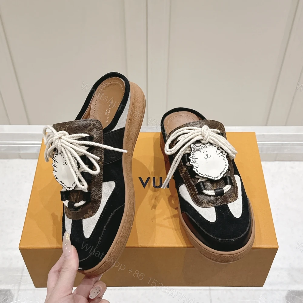View 5 of Louis Vuitton Lous Open Sneakers Black 1ABVQ9
