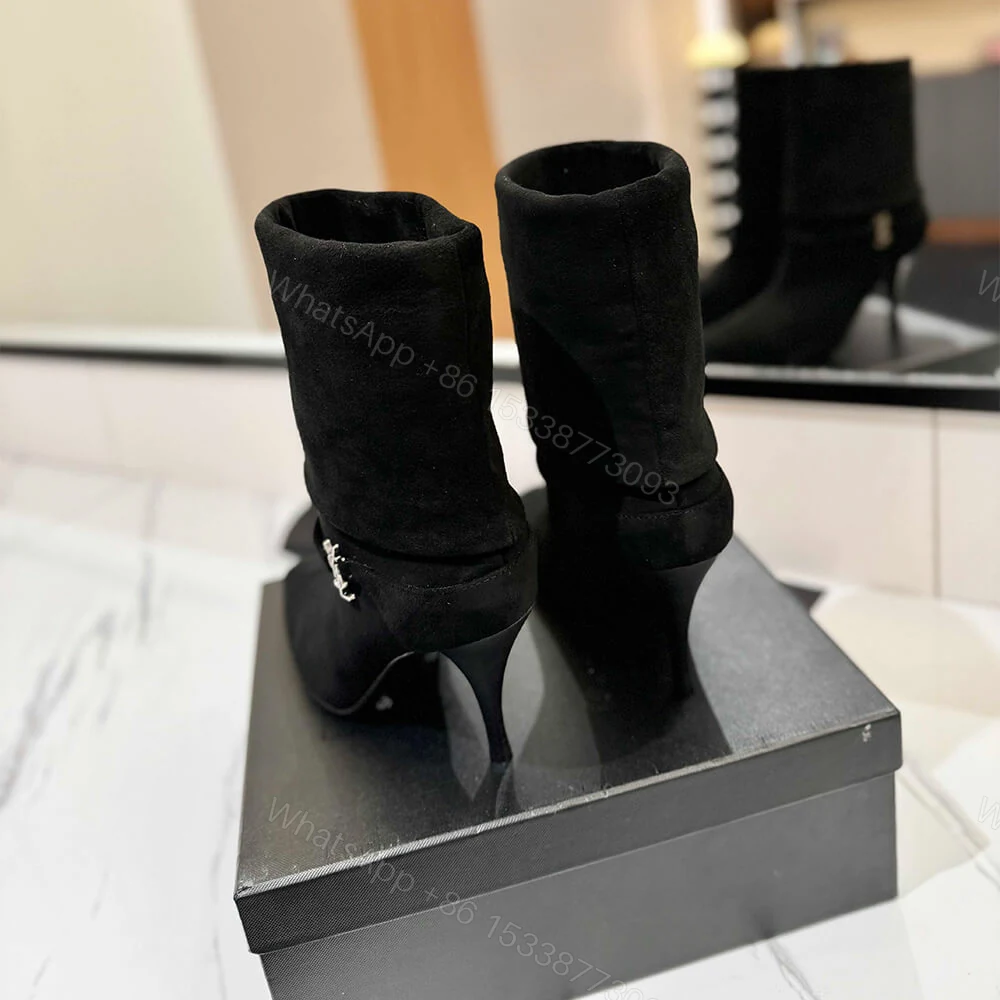 View 7 of YSL NIKI booties in suede