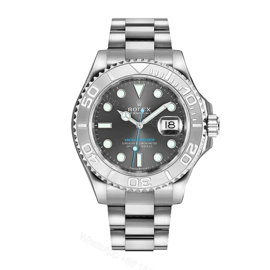 Rolex Yacht-Master 116622-0003 Super Clone : Platinum & Rhodium Dial 40mm — view 1