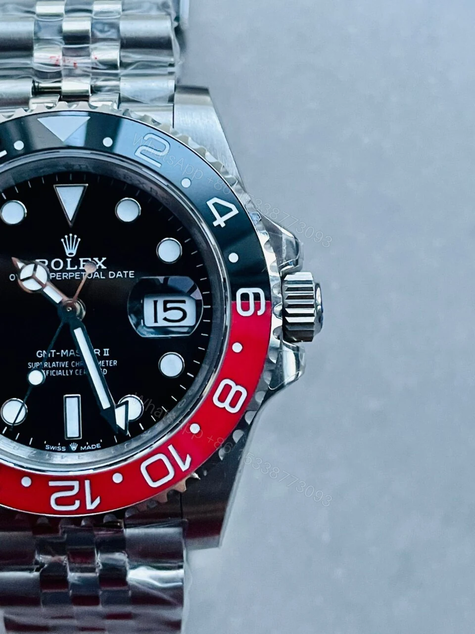 View 5 of GMF Factory 1:1 Rolex GMT Master II 16710 V5 COLA 904L SS 1:1 RED BLACK Bezel Best Edition