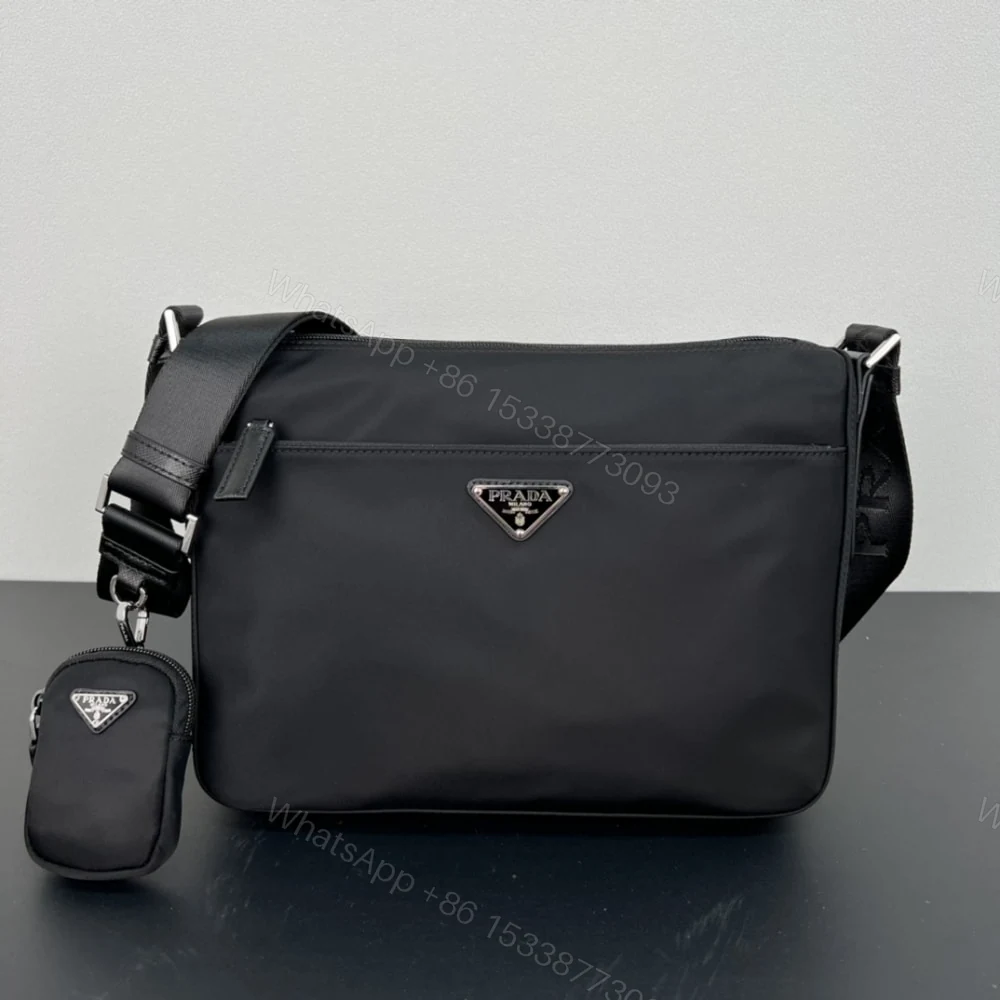 View 2 of PRADA RE NYLON BAG BLACK 30CM 1BC421 RV44 F0002 V D1M