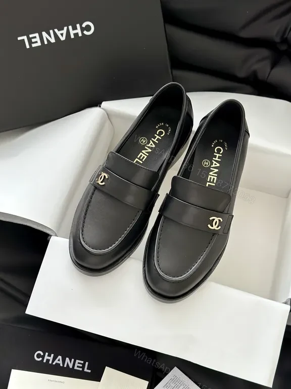 Classic Quilted Moccasin Loafers with Gold Emblems — All-Day Comfort — view 1