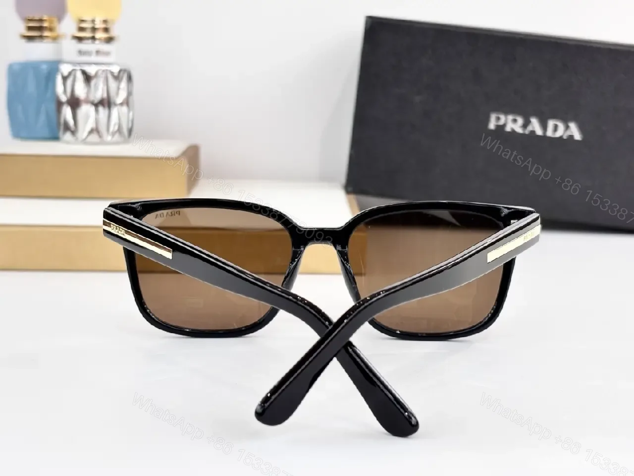 View 7 of Bold-Frame Acetate Sunglasses: Modern Luxury, UV Protection