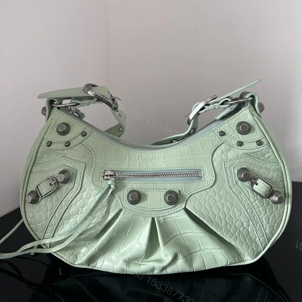 View 5 of 高仿Balenciaga*LeCagole系列餃子包薄荷綠S