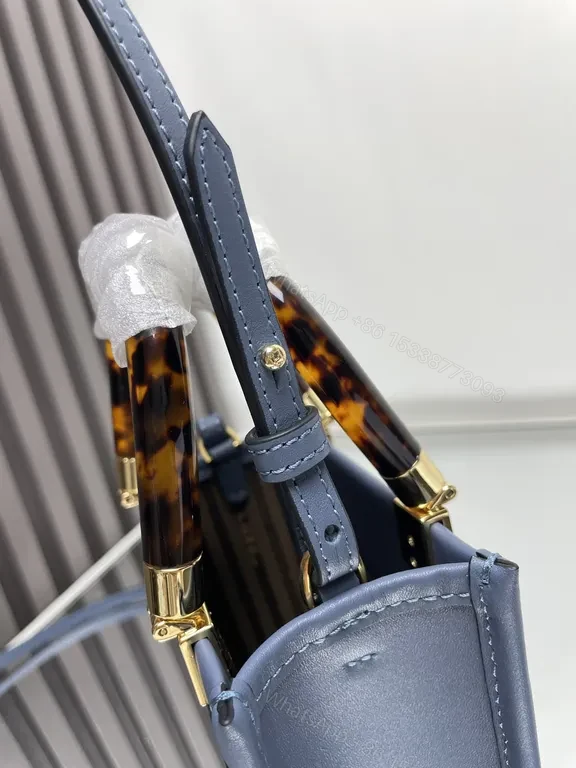 View 3 of Fendi Structured Luxe Bag: Gold Hardware, Logo Front