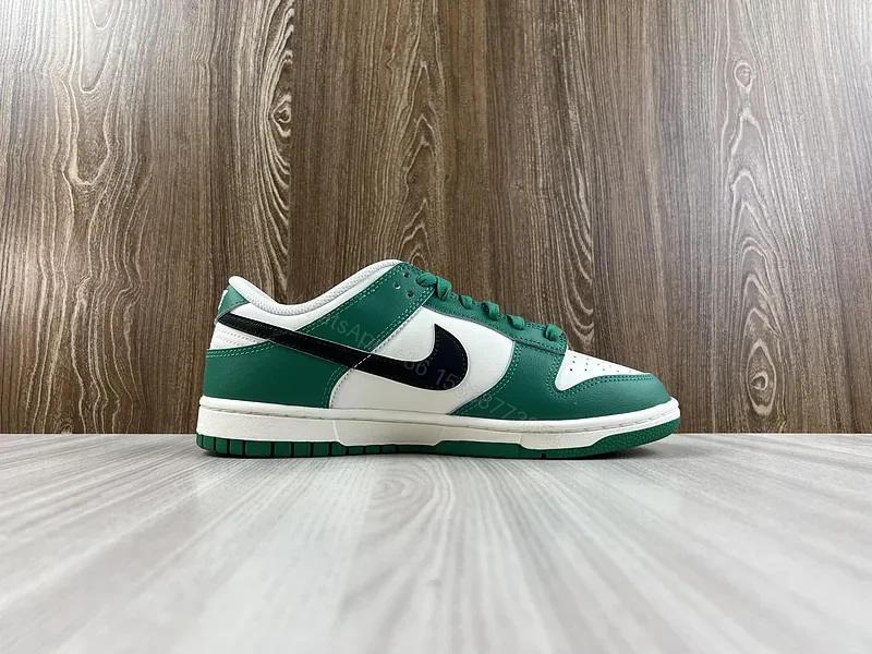 View 10 of Green-White Nike-Inspired Low-Top Sneaker: All-Day Comfort