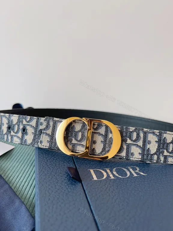 View 2 of Dior Oblique Belt: Signature Pattern, All-Season Style