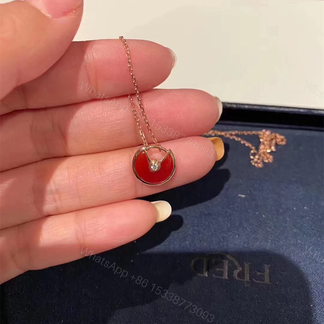View 2 of Cartier Amulette Necklace, Carnelian