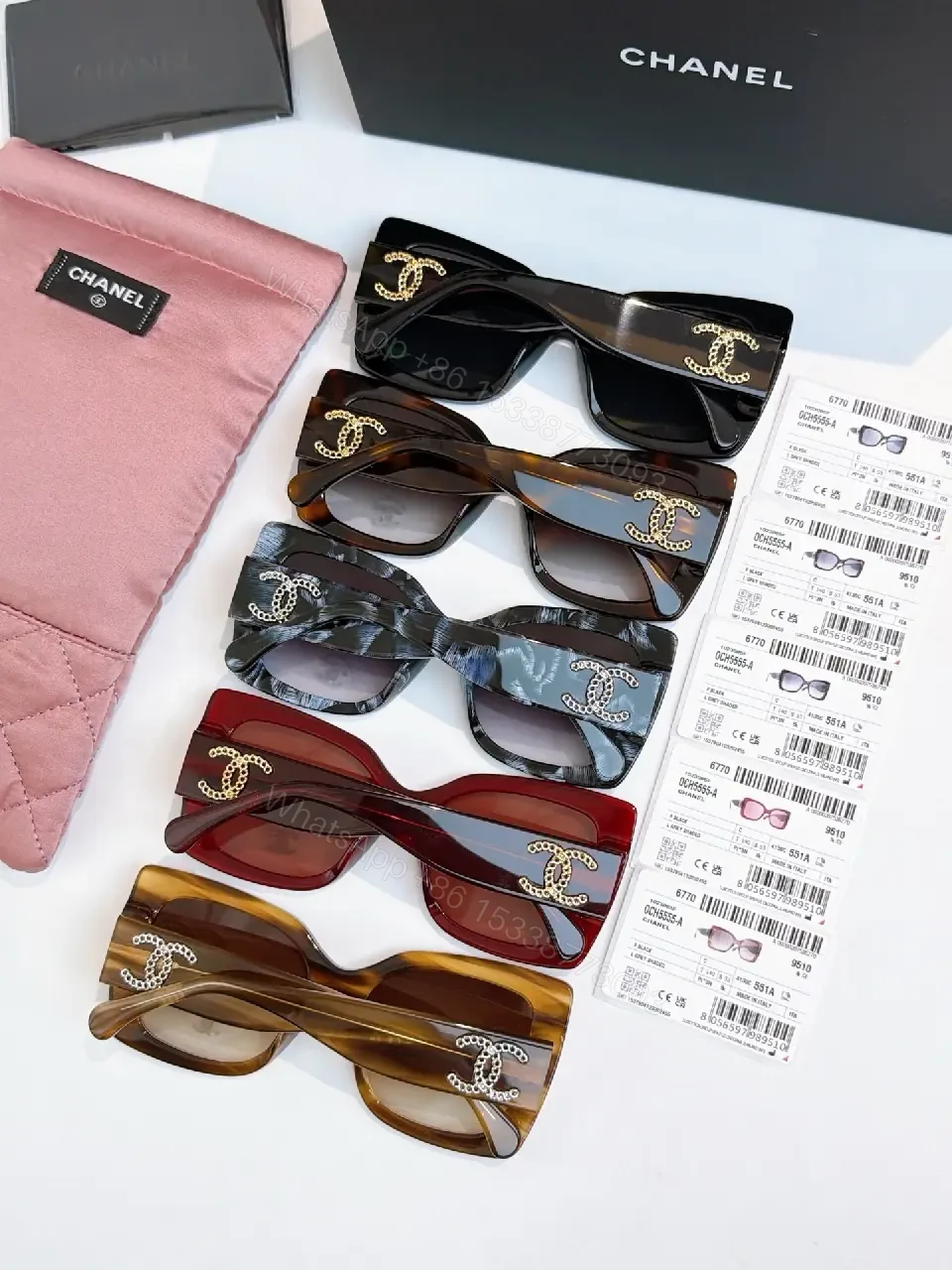 View 3 of Oversized Square Sunglasses with Luxe UV Shield, Polished Noir