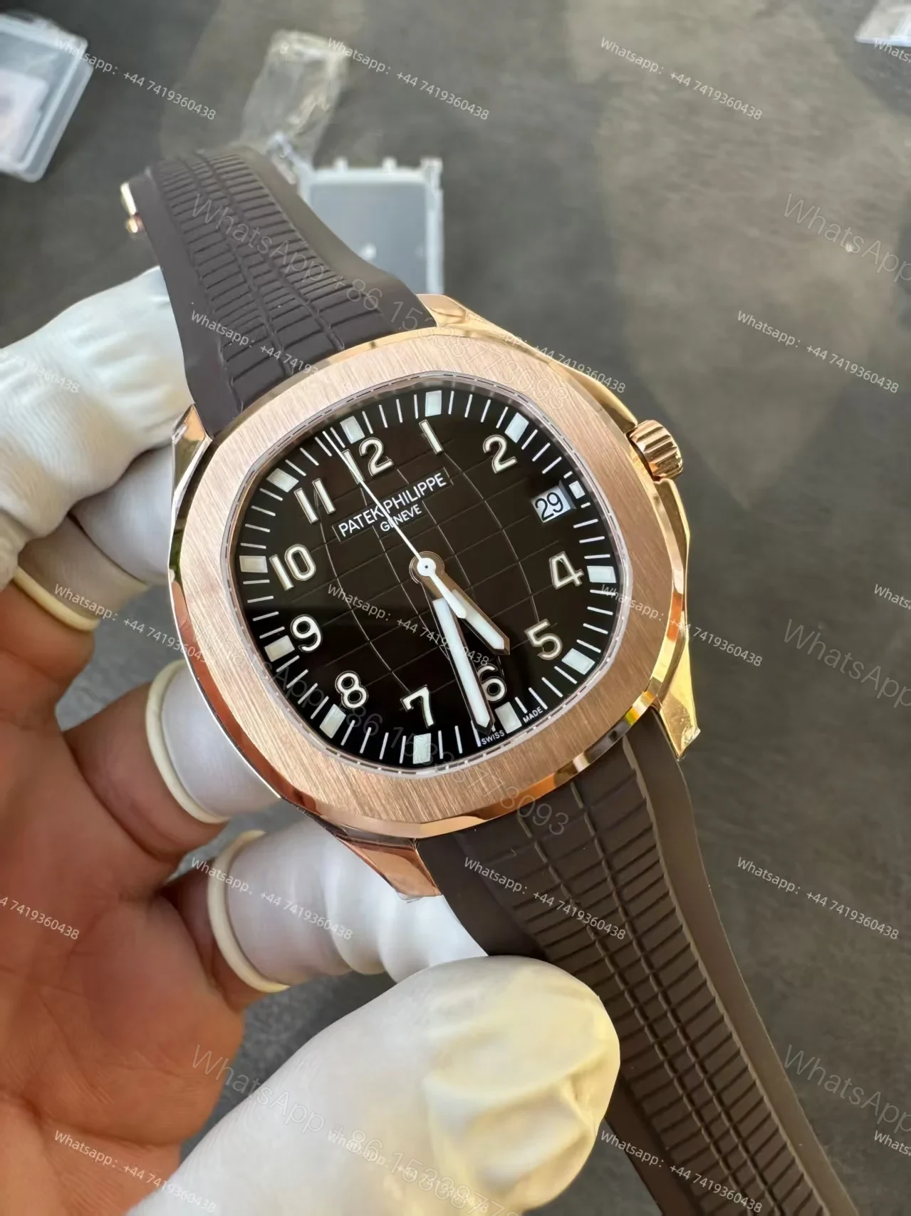 View 4 of Patek Super Clone Philippe Super Clone Aquanaut 5167R-001 Rose Gold 40MM