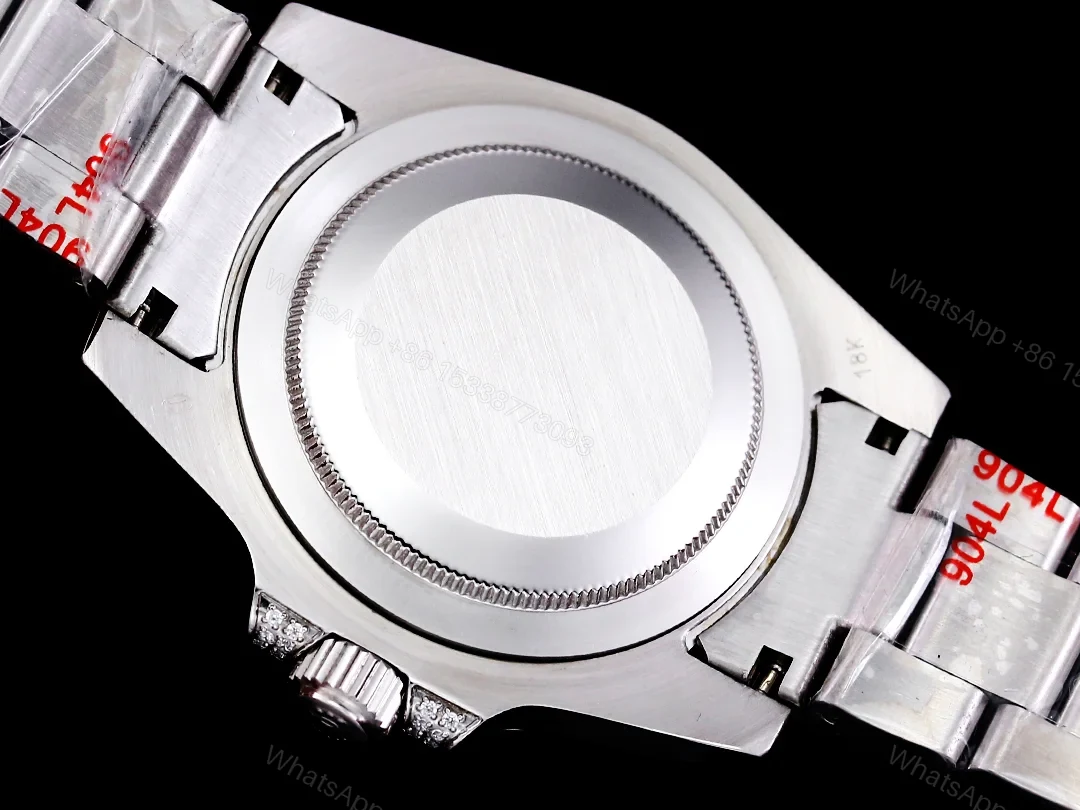 View 9 of Rolex Full Iced Diamond Dial Three-Link Bracelet Luxury Watch 42mm Ultimate Edition RG-ROLEX-FULL-ICED-DIAMOND-42