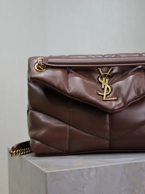 View 5 of Chic Quilted Burgundy Leather Crossbody with Gold Hardware