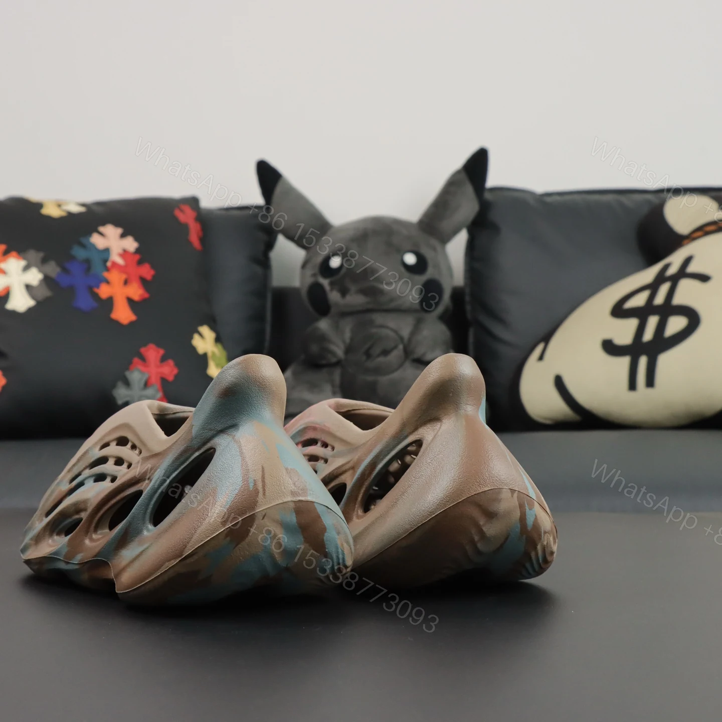 View 6 of Yeezy Foam Runner MX Sand Grey Reps