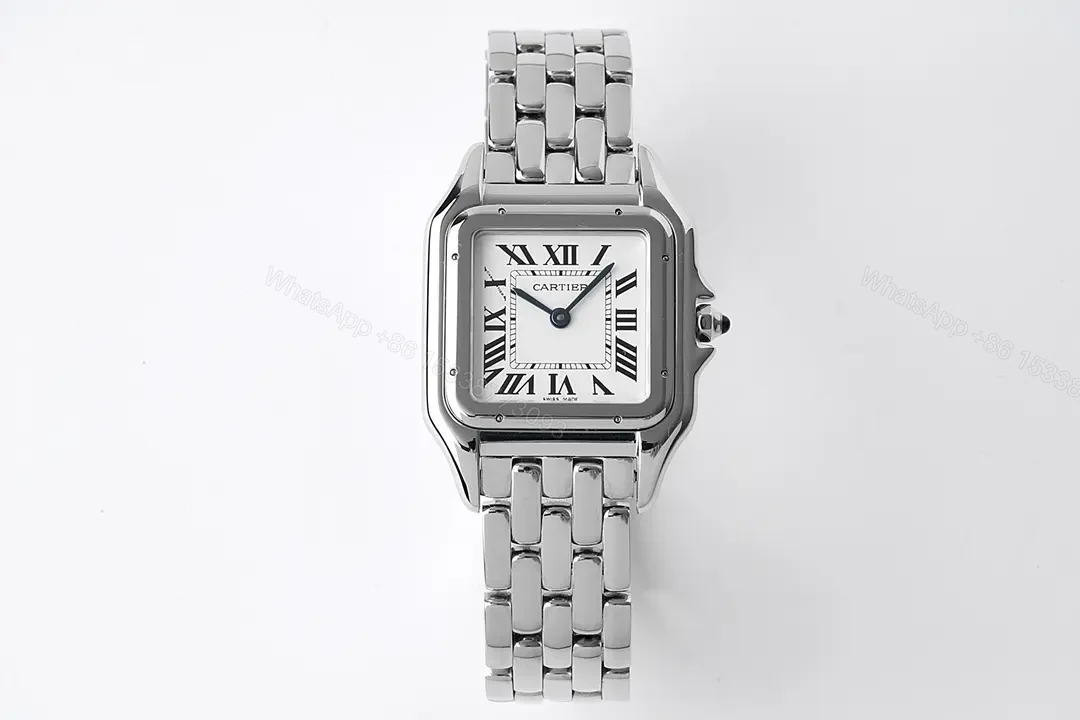 ZF Factory Cartier Panthère de Cartier Silver Dial Stainless Steel Watch – 27x37mm, Blue Hands, Sapphire Crystal — view 1