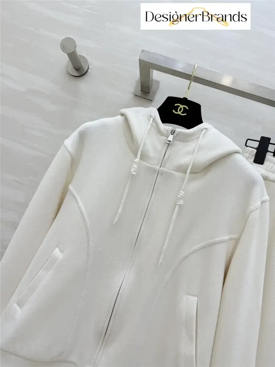 View 3 of Monochrome Luxe Set: Premium Hoodie & Wide-Leg Pants