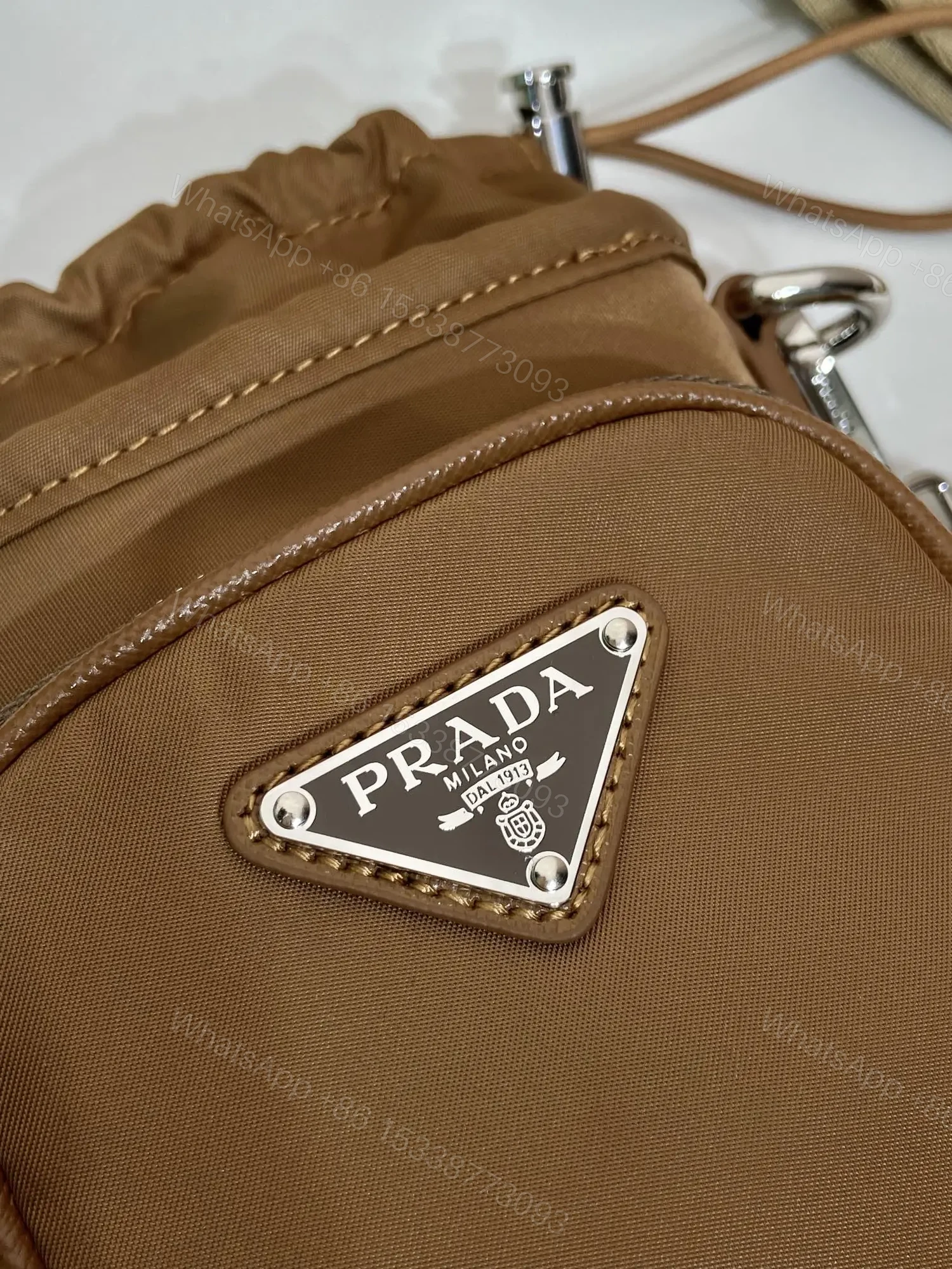 View 3 of PHONE BAG 18 IN SEPIA BROWN RE-NYLON