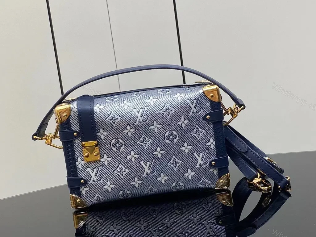 Chic Navy Monogram Satchel â€” Everyday Luxury Bag — view 1