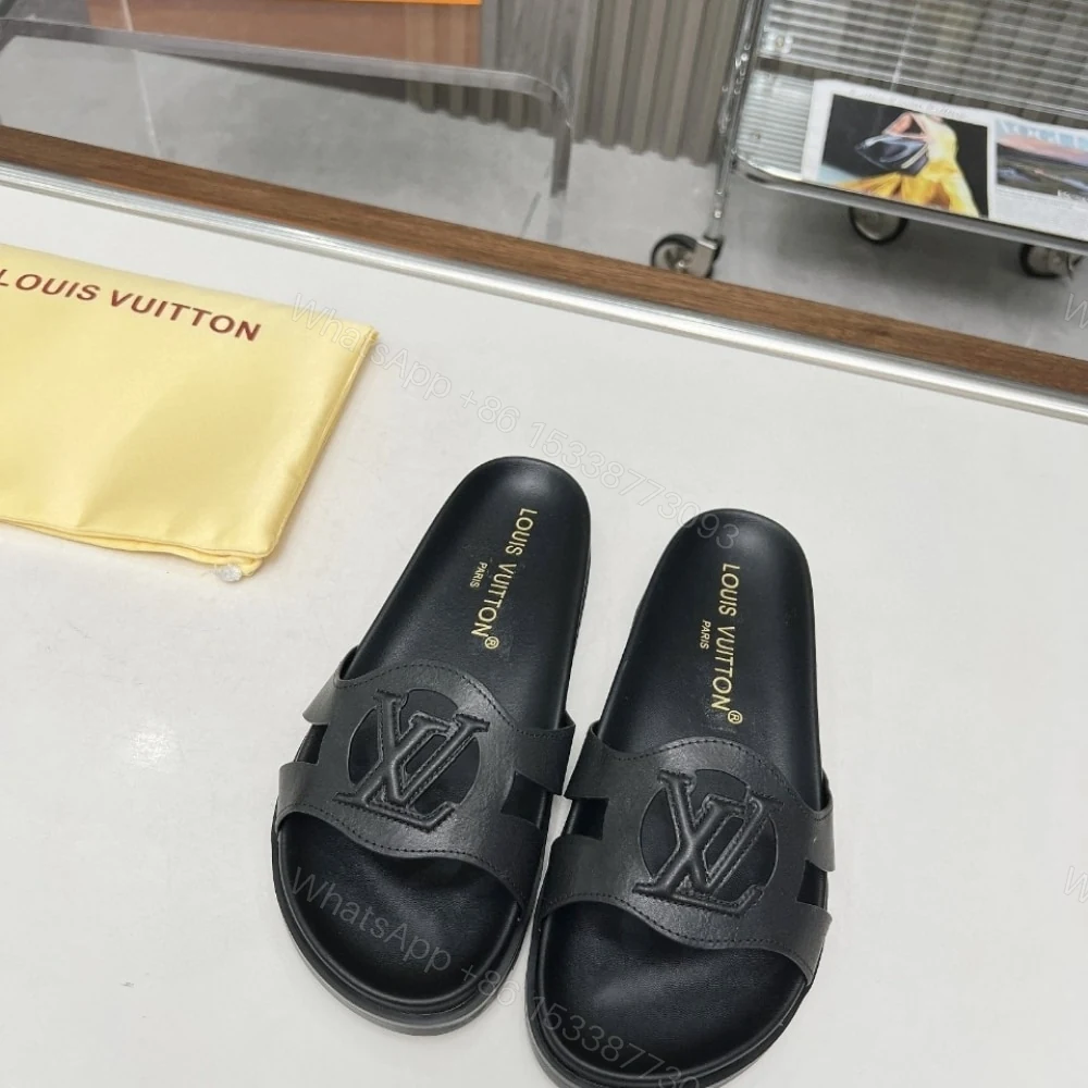 View 2 of LOUIS VUITTON ISOLA FLAT COMFORT MULE BLACK 1ACPCI