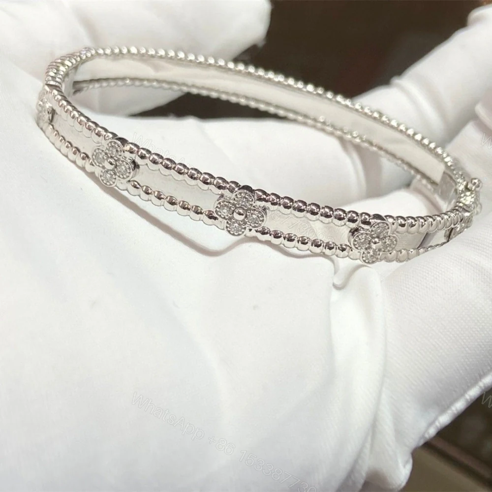 View 8 of 高仿首飾VanCleef&Arpels*RP6X900萬花筒手鐲窄版白金款