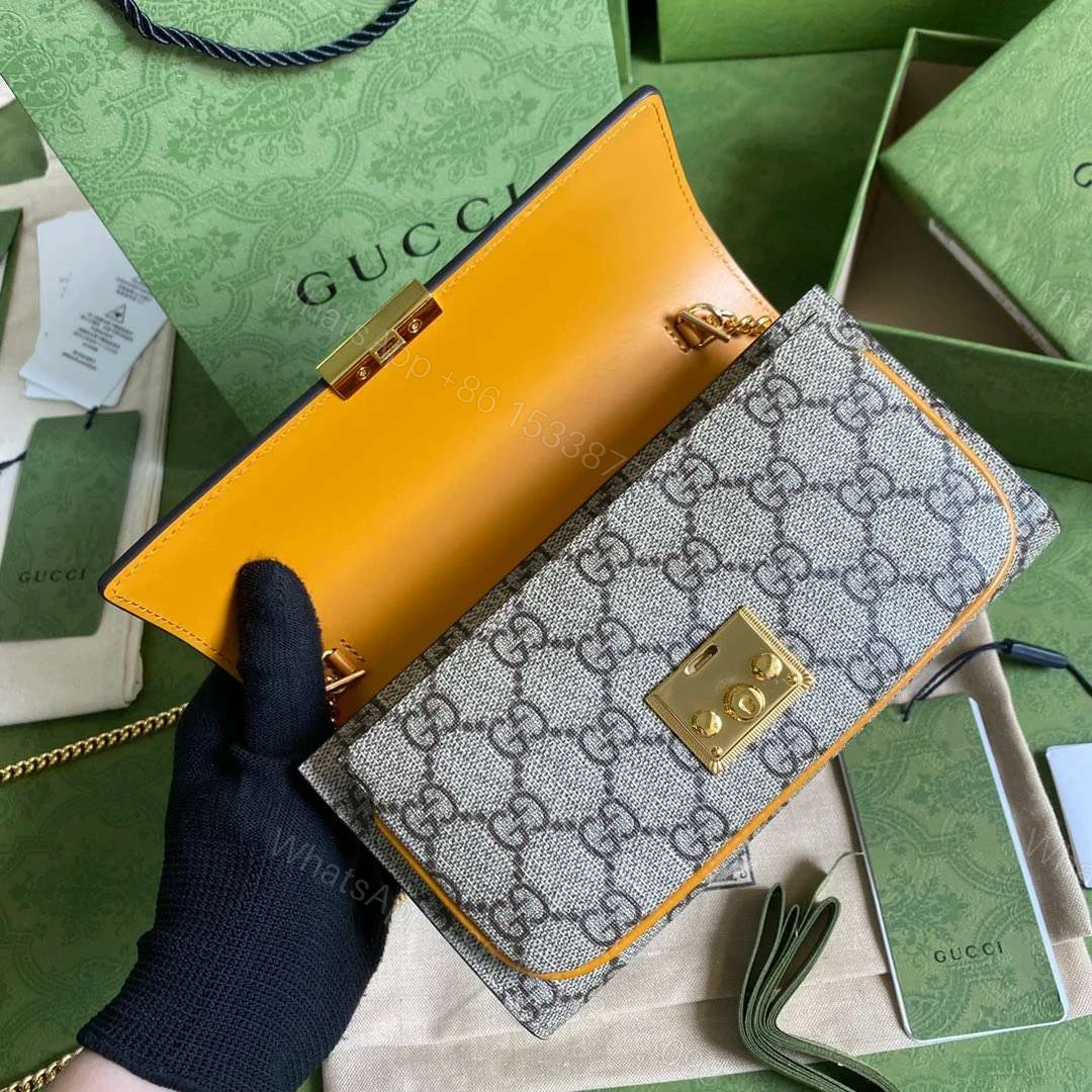 View 4 of Gucci Clutch Women’s Crossbody Bag with High Quality Monogram Pattern 19x10cm