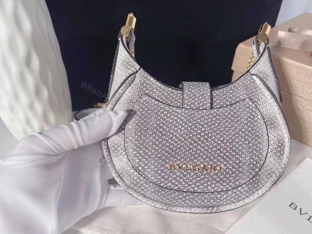 View 3 of Crescent Crystal Couture Handbag: Jewelry-Grade Sparkle