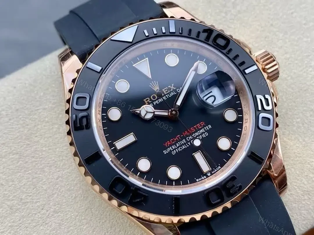 View 11 of Replica Yacht master Watch 1 – Rose Gold Swiss Made Clone