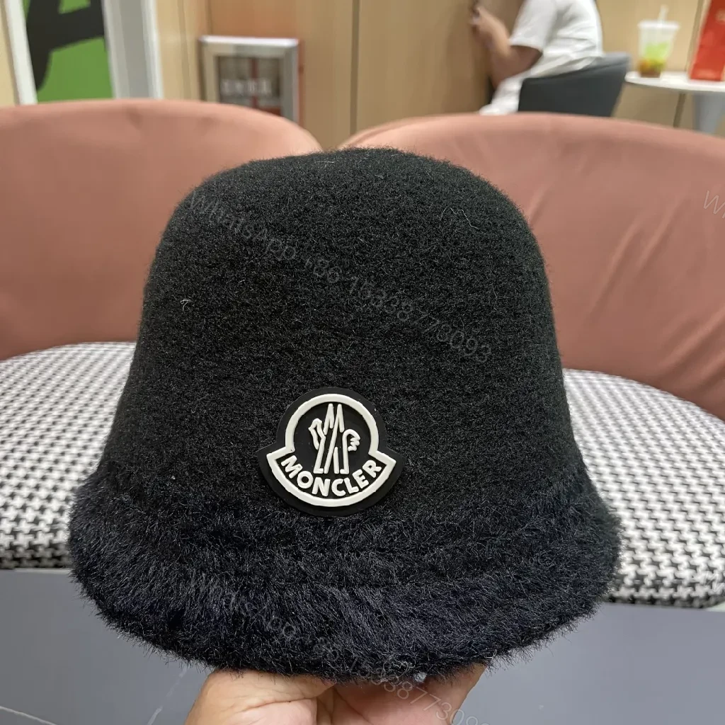 View 6 of Cozy Plush Bucket Hat: Velvet Warmth, Discreet Logo