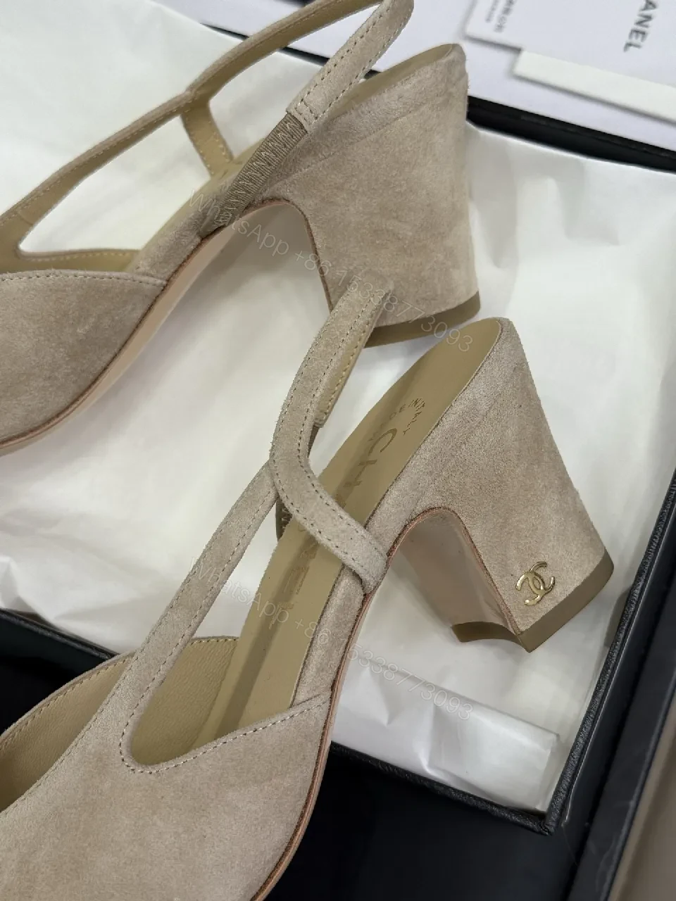 View 8 of Neutral Suede Slingback Flats: Elegant All-Day Comfort