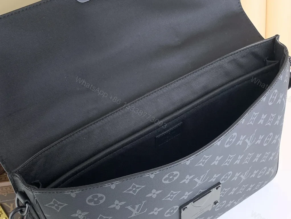 View 8 of Monogram Structured Messenger: Modern, Versatile & Refined Bag