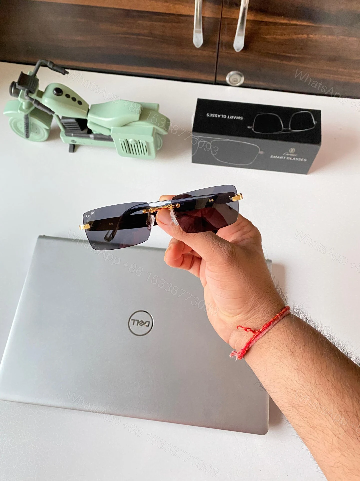 View 6 of Cartier Smart Glasses Metal Tinted Mirror Frame