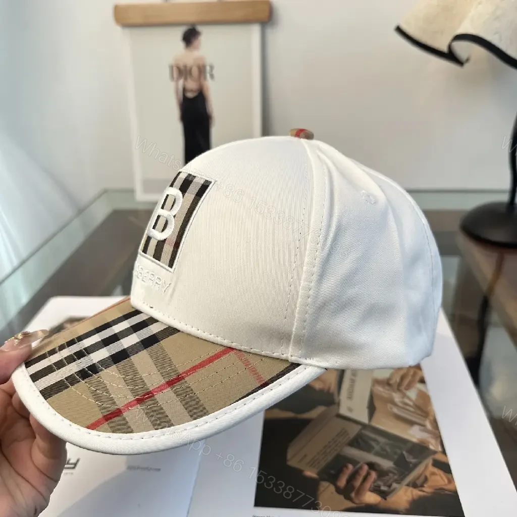 View 7 of Plaid Brim Cap: Modern Luxury, Premium Fabric, Adjustable Fit