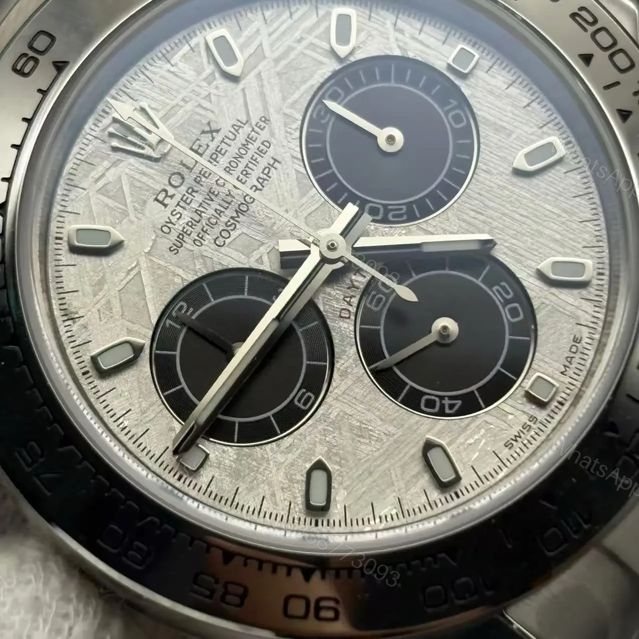 View 4 of Rolex Daytona 116519 Meteorite Watch Super Clone Replica