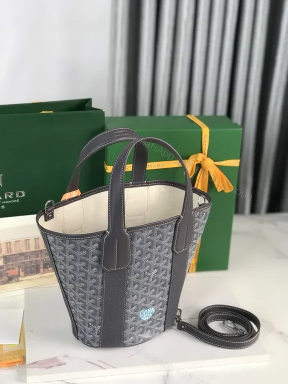 View 9 of Goyard-Inspired Bucket Tote: Structured Luxury Everyday Bag