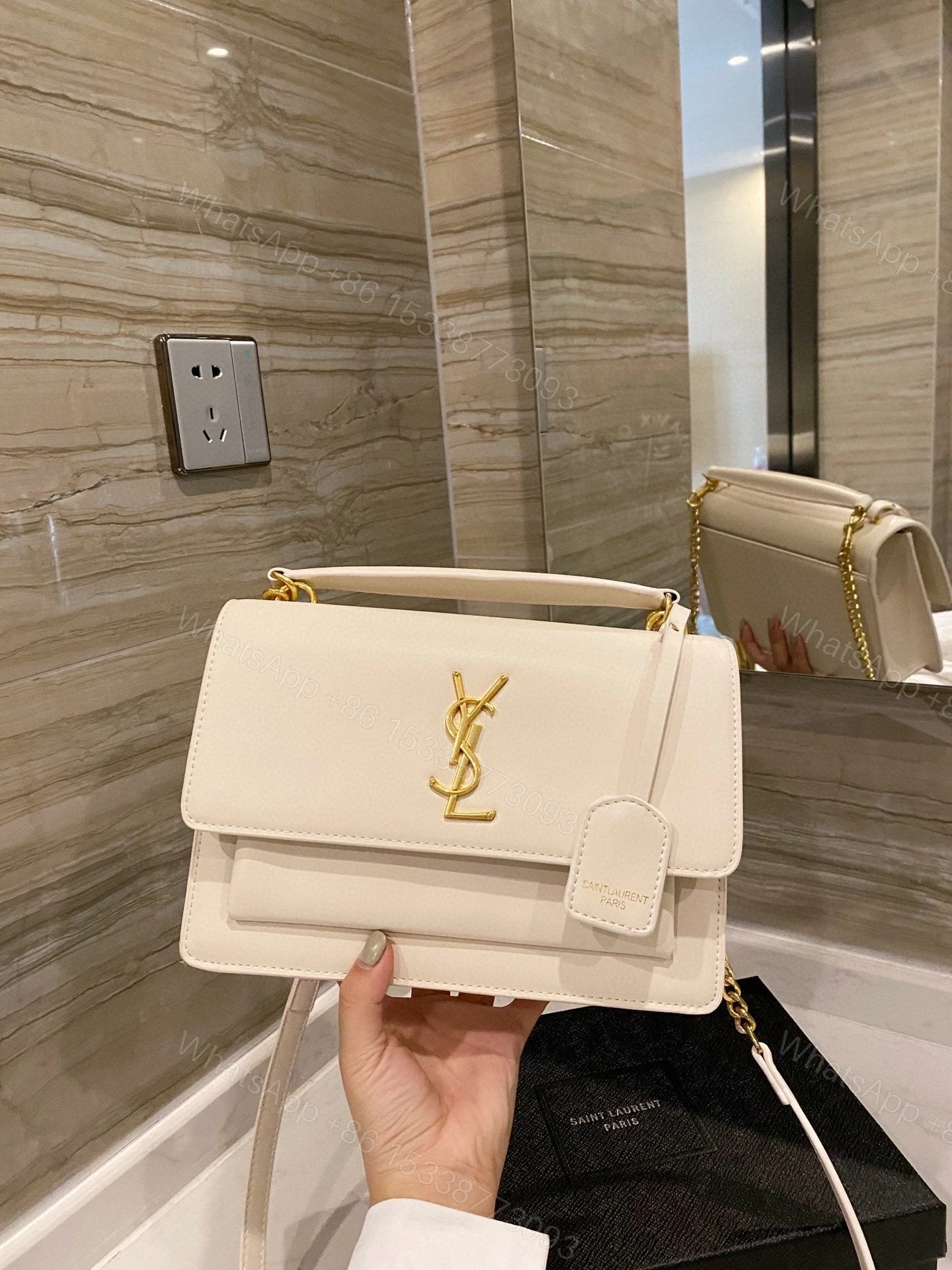 View 3 of Saint Laurent SUNSET MEDIUM IN SMOOTH