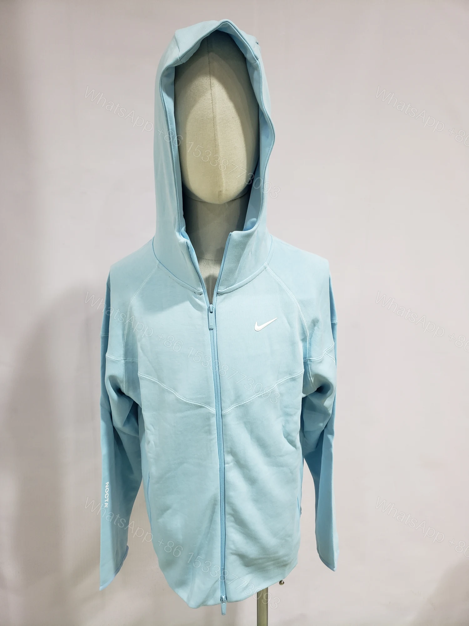 View 2 of Nike Sportswear Tech Fleece Full-Zip Hoodie & Joggers Set Blue