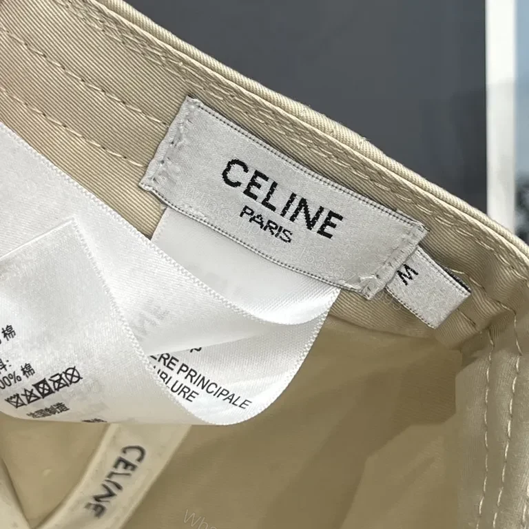 View 4 of Celine Beige Leather Cap: Subtle Branding, Everyday Luxe