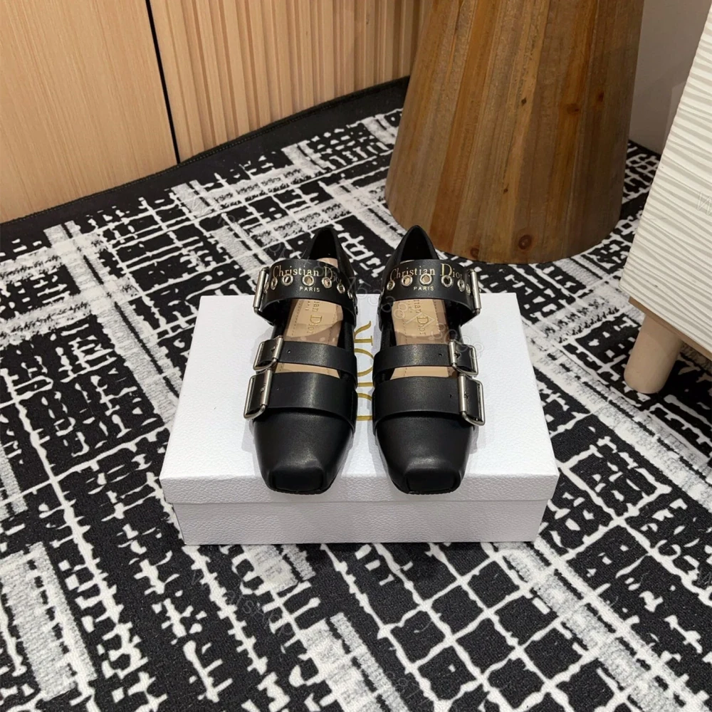 View 2 of 高仿Dior*Punk系列KCB946平頭塔扣休閒單鞋黑色免檢版