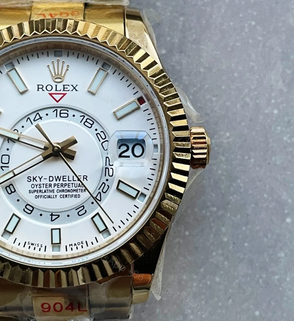 View 3 of Noob FACTORY 1:1 Rolex Skydweller SS/YG Best Edition White Dial A23J