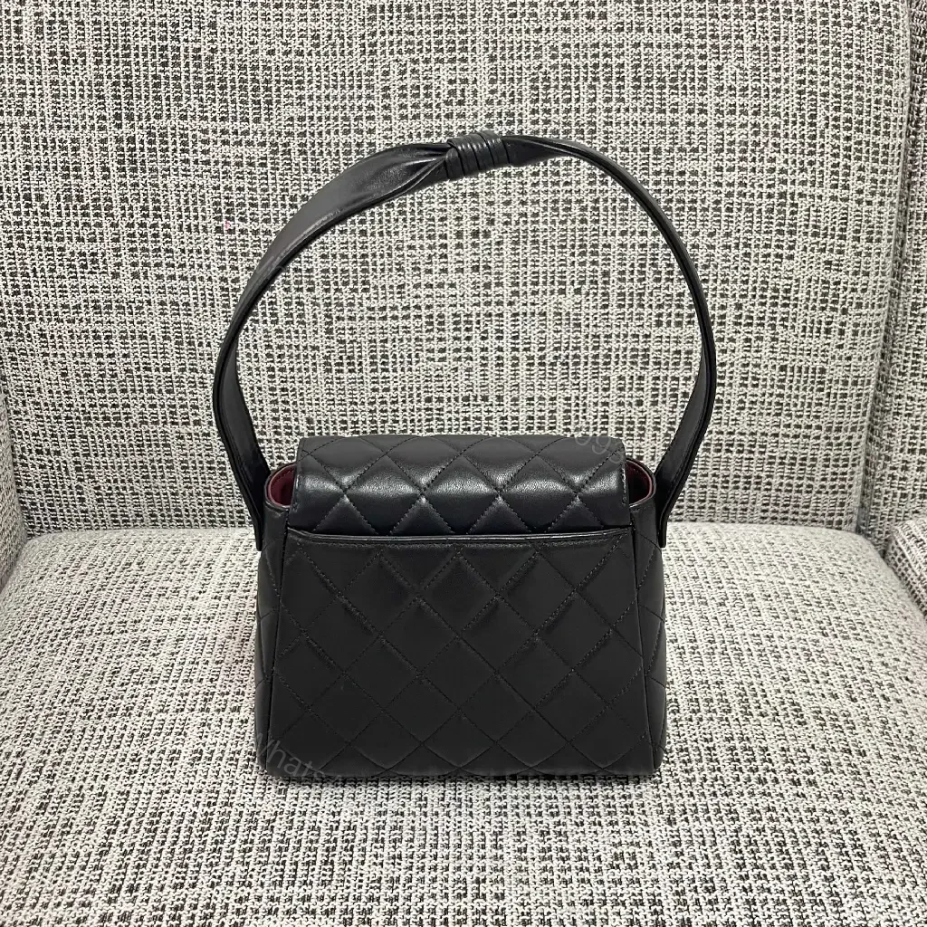View 2 of Quilted Crossbody Bag with Gold Hardware, Leather, Luxury Style