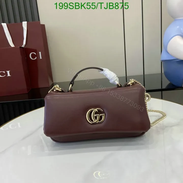 View 39 of Gucci Rosso Ancora Red Leather Mini Top Handle Bag HG258