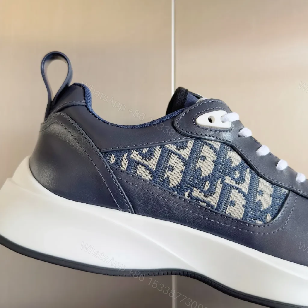 View 9 of Premium Leather High-Top Sneakers with Contrast Panels