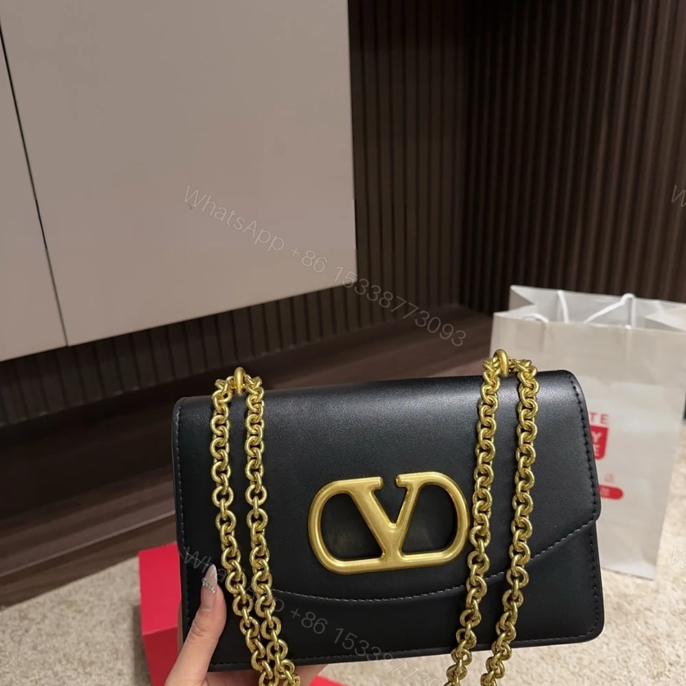 View 3 of VALENTINO GARAVANI VAIN SHOULDER BAG IN SHINY BLACK 19CM 6W2B0R16GCB 0NO