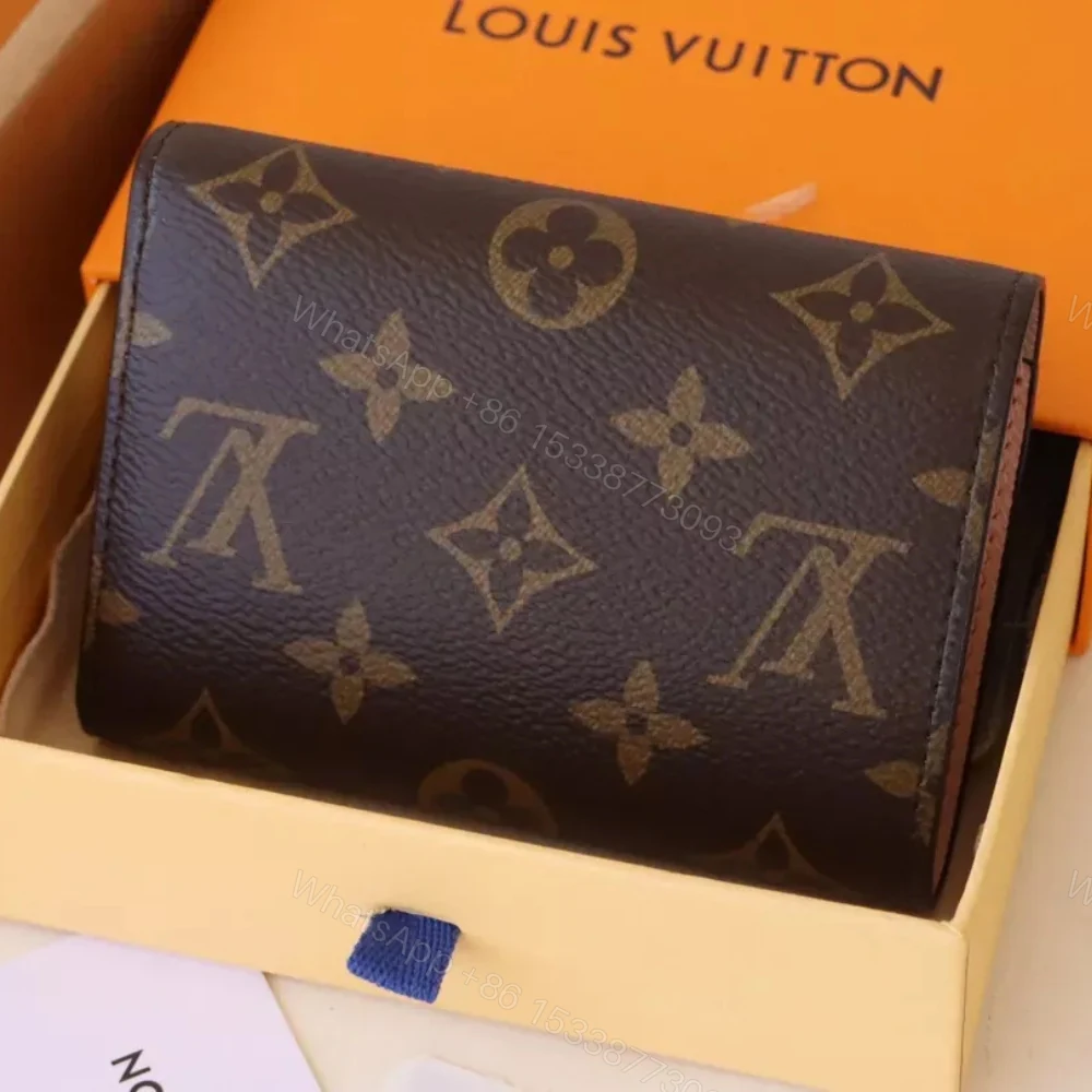 View 4 of Louis Vuitton Victorine Wallet Monogram Rose Pink 12Cm M62360