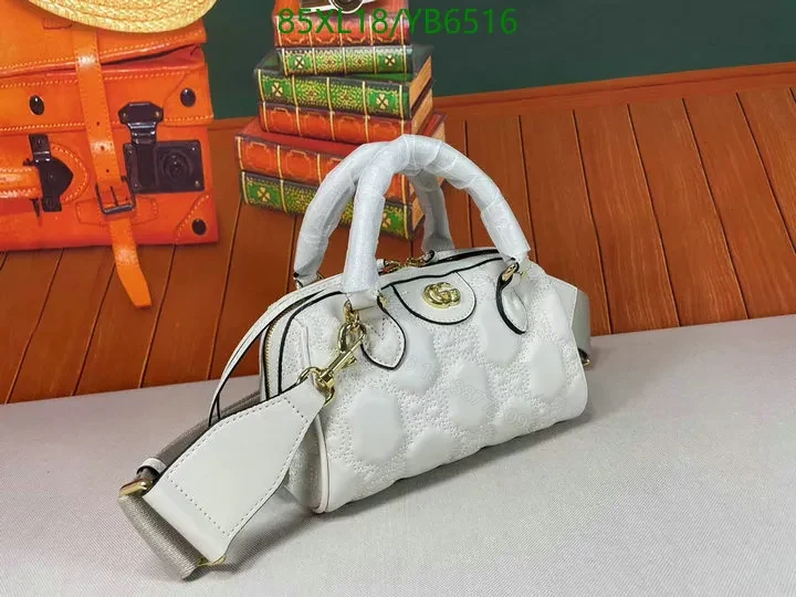 View 4 of Gucci Mini White GG Quilted Knockoff Bag TLB604