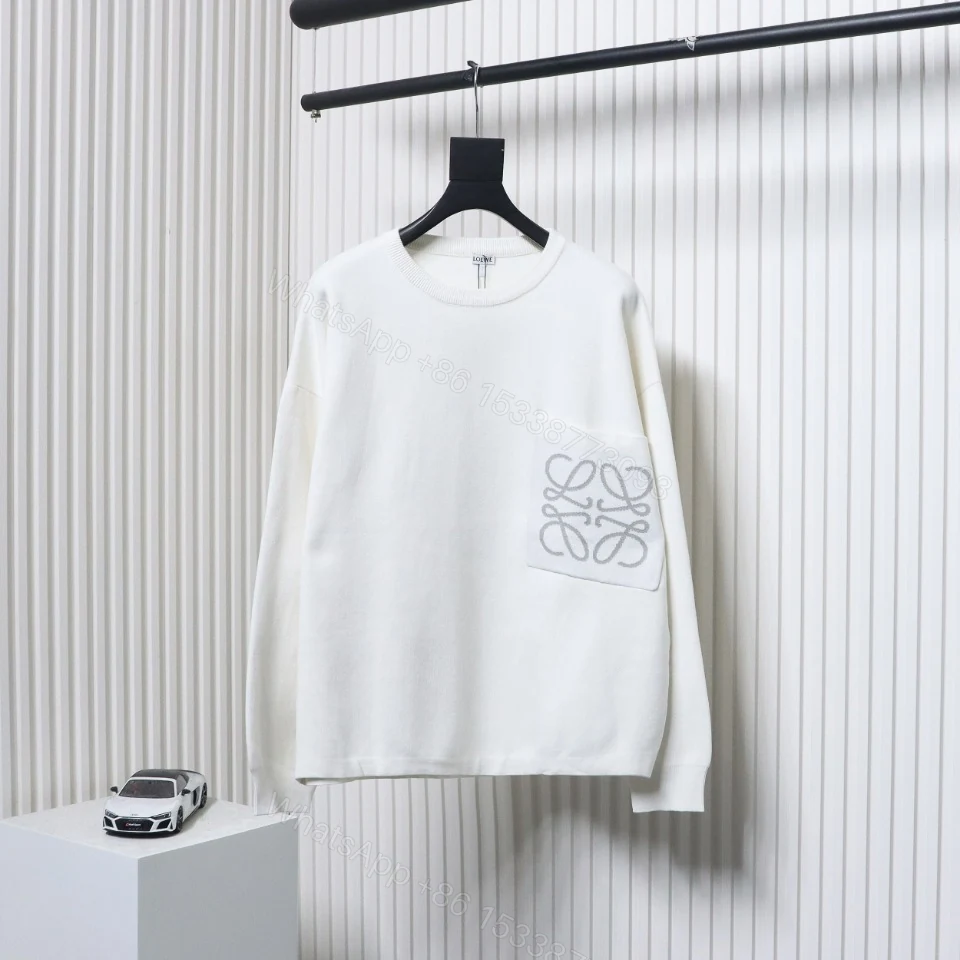 View 2 of Loewe Pocket Printed Sweater 24Fw white
